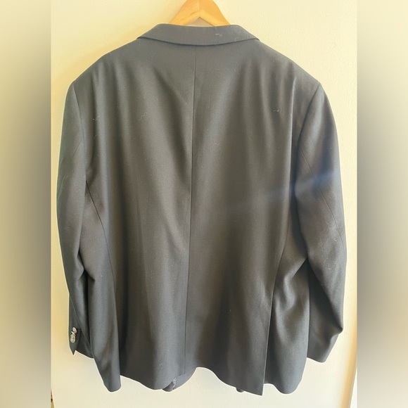 Joseph Abboud Black Blazer 100% Wool 52 Regular - Picture 3 of 10
